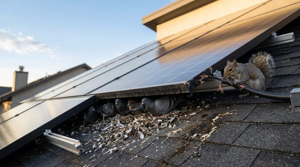 Why Pigeons and Squirrels Are Destroying Solar Panels